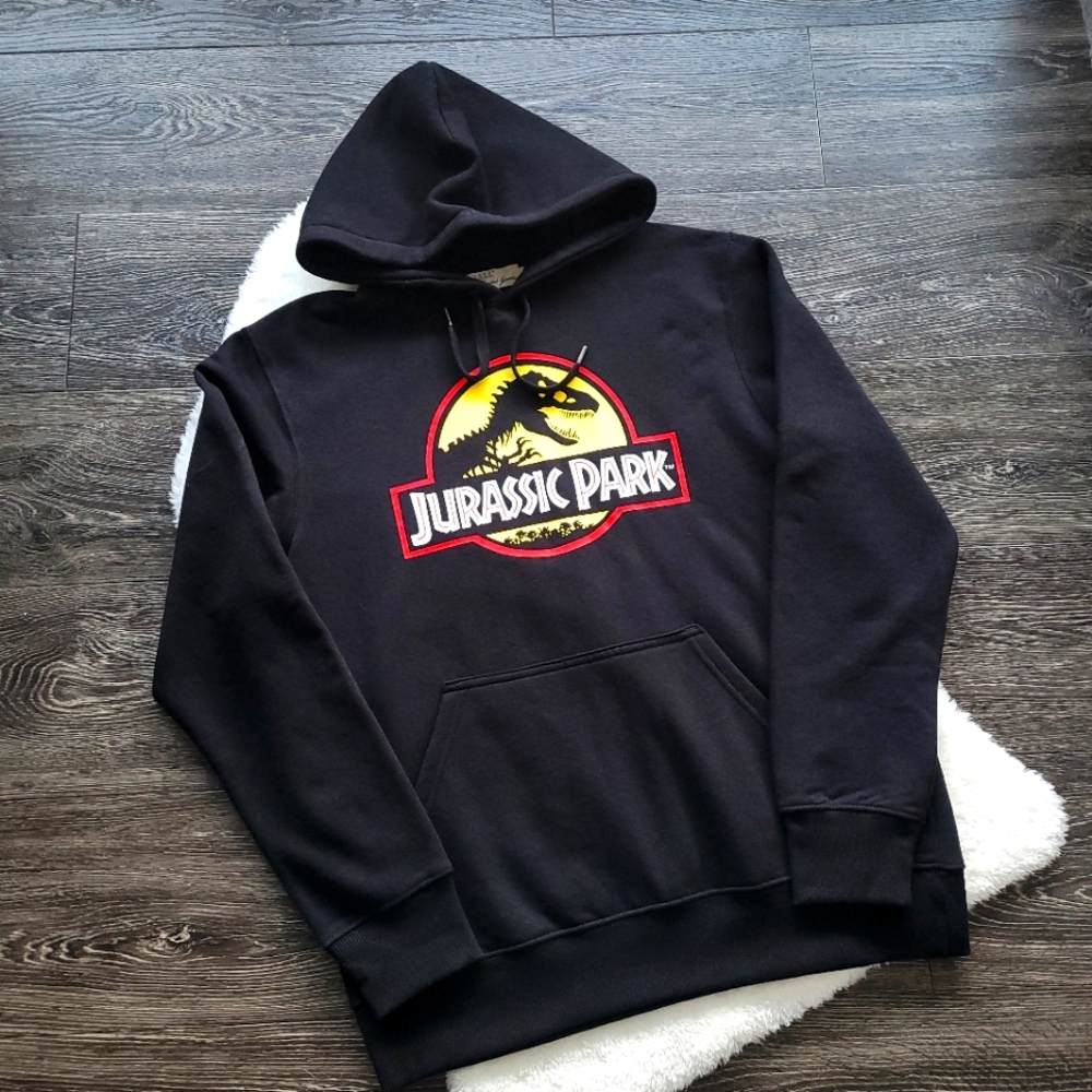 H&M Jurassic Park Pullover Graphic Hoodie By L.O.G.G Sz S